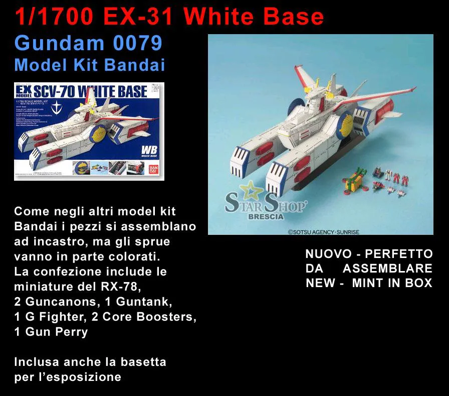 GUNDAM - 1/1700 EX-31 White Base Model Kit