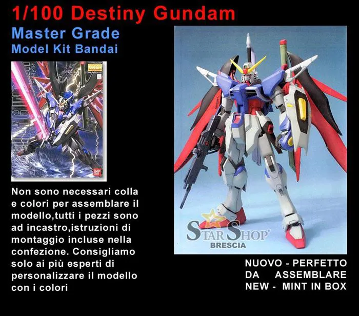 GUNDAM - 1/100 Destiny Gundam Master Grade Model Kit MG