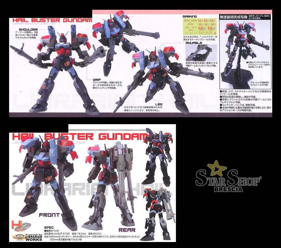 GUNDAM - 1/100 LH-GAT-X103 Hail Buster Model Kit