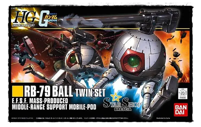 GUNDAM - 1/144 RB-79 Ball Twin Set Model Kit HGUC # 114