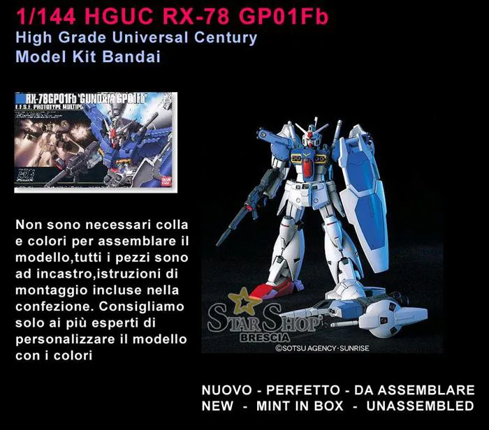GUNDAM - 1/144 RX-78GP01Fb Model Kit HGUC # 018