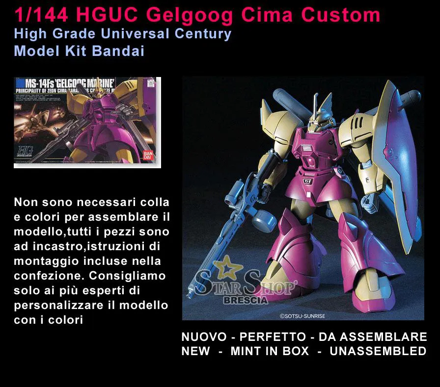 GUNDAM - 1/144 MS-14Fs Gelgoog Marine Cima Custom Model Kit HGUC # 026