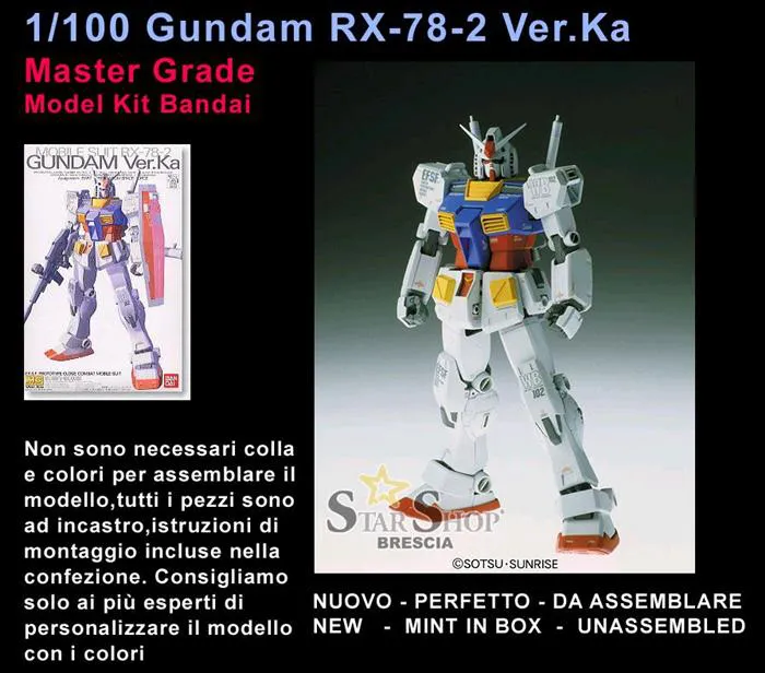 GUNDAM - 1/100 RX-78-2 Ver. Ka Master Grade Model Kit MG
