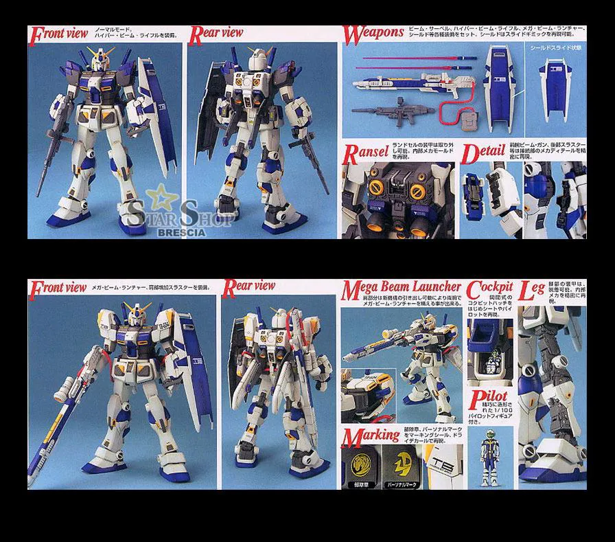 GUNDAM - 1/100 RX-78-4 Gundam Master Grade Model Kit MG