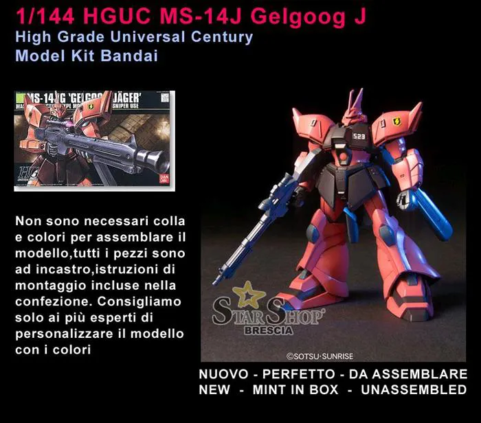 GUNDAM - 1/144 MS-14JG Gelgoog Jager Model Kit HGUC # 045