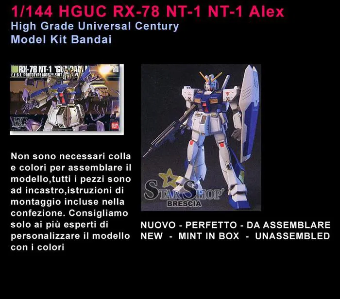GUNDAM - 1/144 RX-78 NT-1 Alex Model Kit HGUC # 047