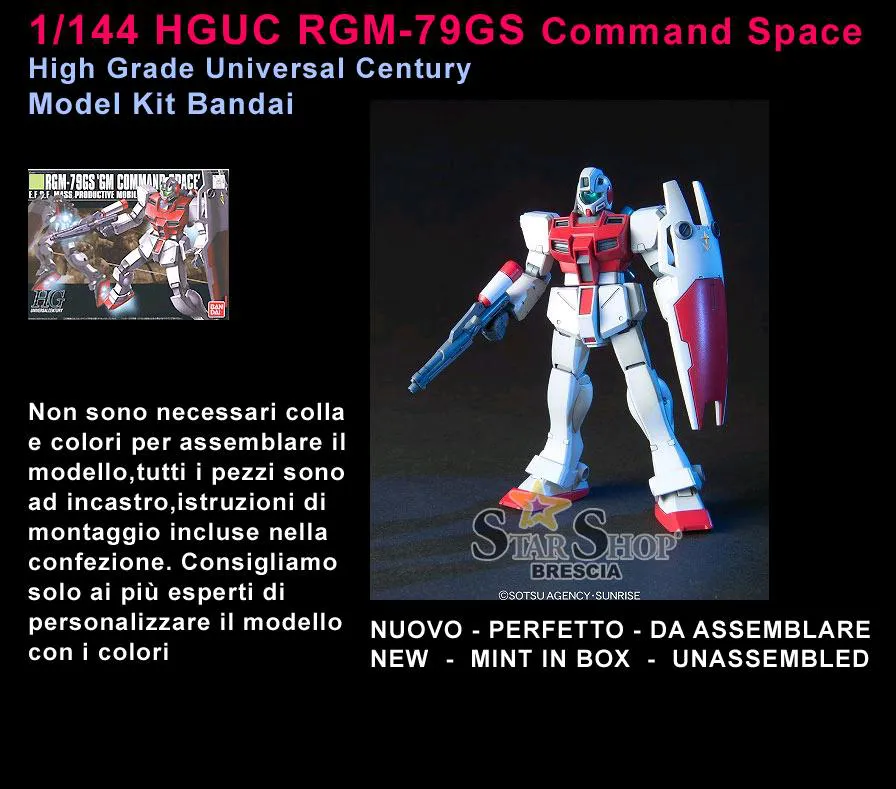GUNDAM - 1/144 RGM-79GS GM Command Space Type Model Kit HGUC # 051