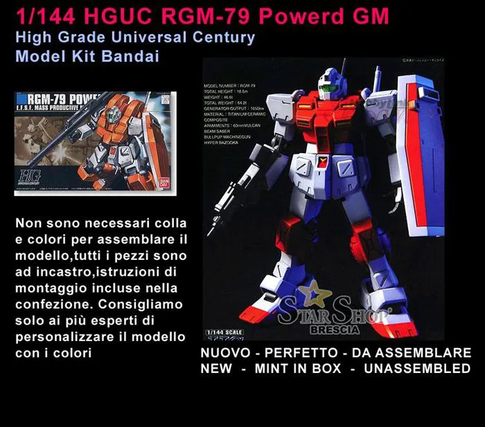 GUNDAM - 1/144 RGM-79 Powered GM Model Kit HGUC # 067