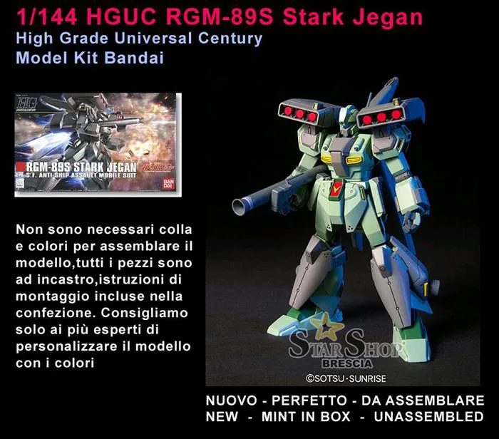GUNDAM - 1/144 RGM-89S Stark Jegan Model Kit HGUC # 104
