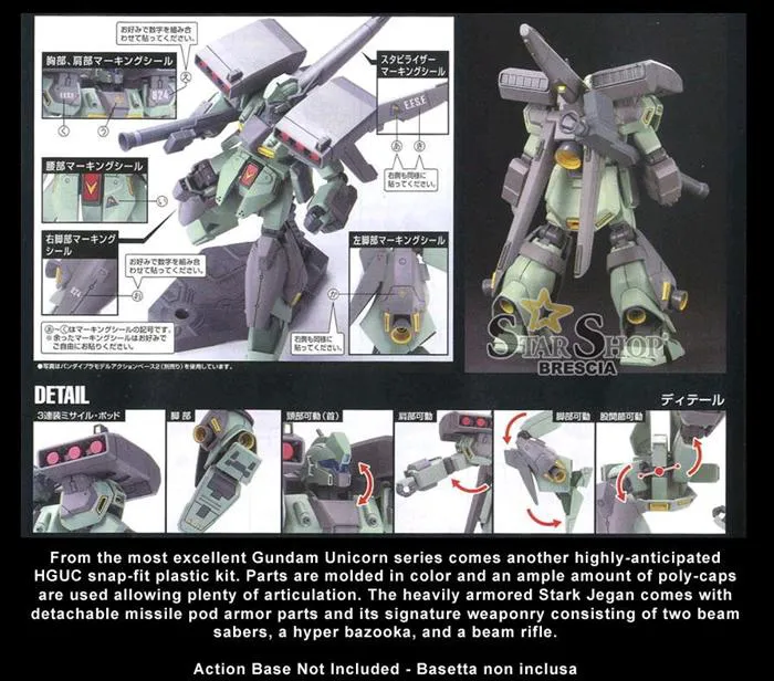 GUNDAM - 1/144 RGM-89S Stark Jegan Model Kit HGUC # 104
