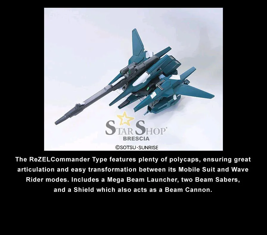 GUNDAM - 1/144 RGZ-95C ReZEL Commander Model Kit HGUC # 108