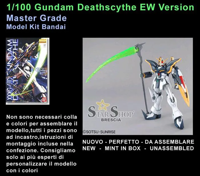 GUNDAM - 1/100 Deathscythe Endless Waltz EW Version Master Grade Model Kit MG