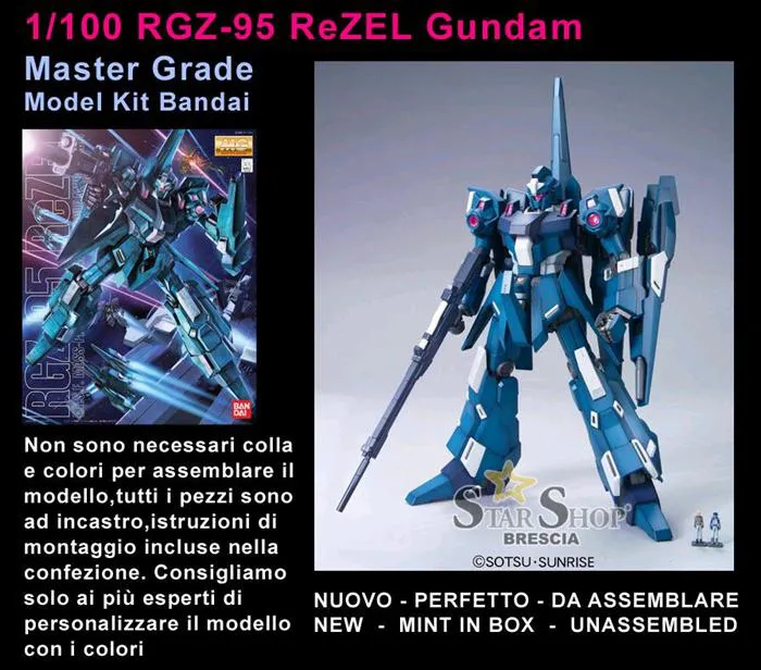 GUNDAM - 1/100 RGZ-95 ReZEL Master Grade Model Kit MG