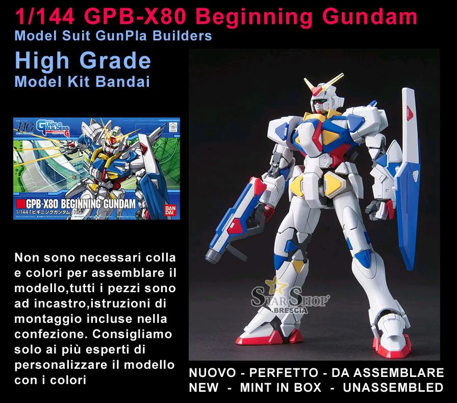 GUNDAM - 1/144 GPB-X80 Beginning High Grade Model Kit HG