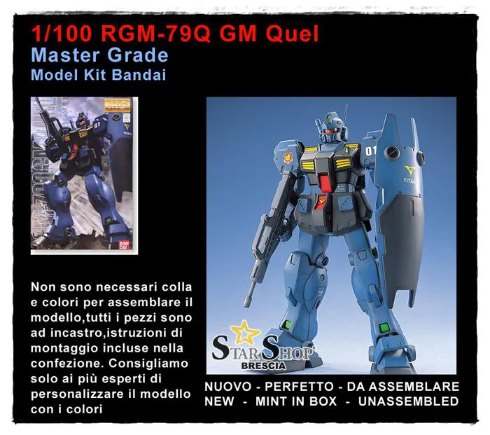 GUNDAM - 1/100 RGM-79Q GM Quel Master Grade Model Kit MG