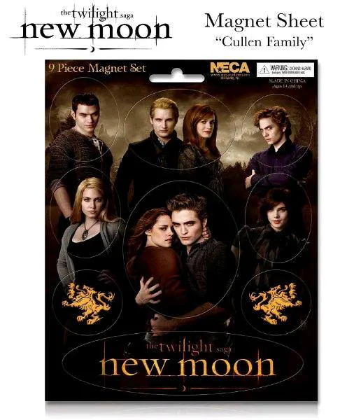 TWILIGHT NEW MOON - MAGNET SHEET CULLEN FAMILY