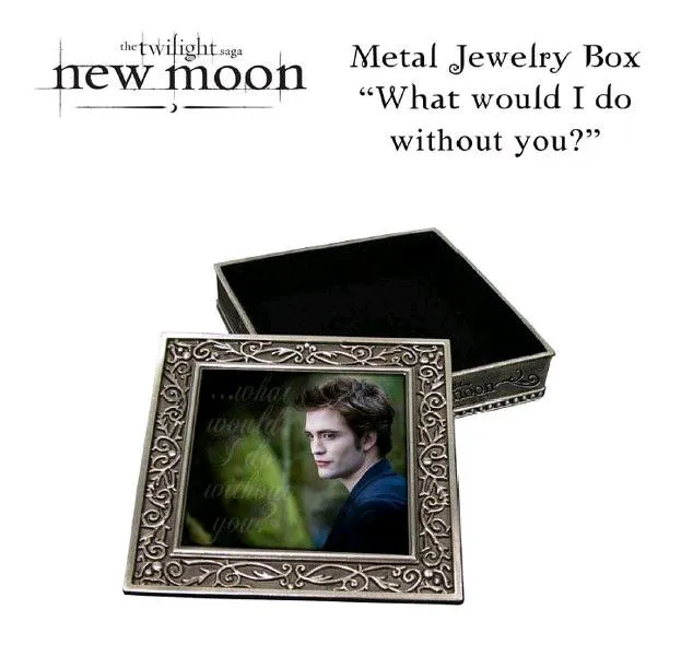 TWILIGHT NEW MOON - METAL JEWELRY BOX WHAT WOULD I DO WITHOUT YOU?