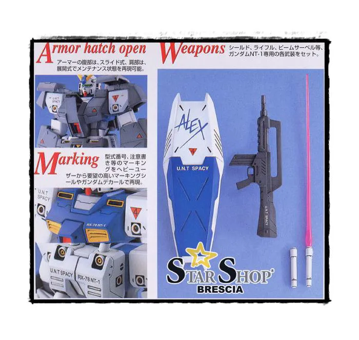 GUNDAM - 1/100 RX-78 NT-1 Alex Master Grade Model Kit MG