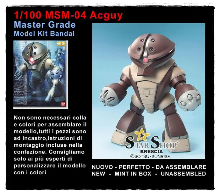 GUNDAM - 1/100 MSM-04 Acguy Master Grade Model Kit MG