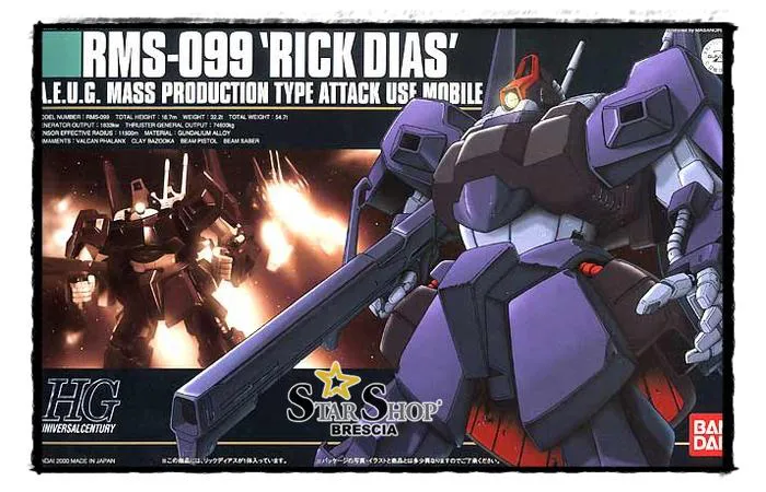 GUNDAM - 1/144 RMS-099 Rick-Dias Model Kit HGUC # 010