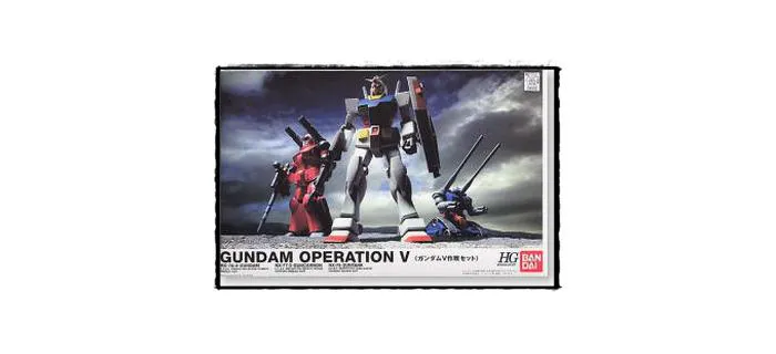 GUNDAM - 1/144 V Operation Set Model Kit HGUC - RX-78 + Guncannon + Guntank