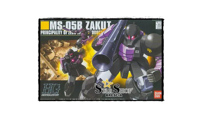 GUNDAM - 1/144 MS-05B Zaku I Black Trinity Model Kit HGUC # 068