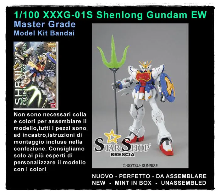 GUNDAM - 1/100 XXXG-01S Shenlong EW Ver. Master Grade Model Kit MG