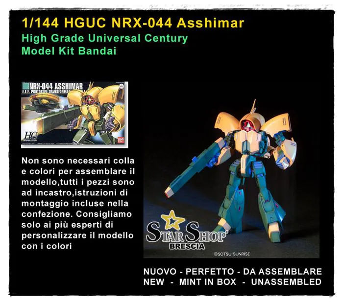 GUNDAM - 1/144 NRX-044 Asshimar Model Kit HGUC # 054