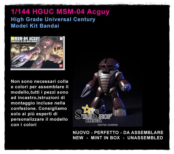 GUNDAM - 1/144 MSM-04 Acguy Model Kit HGUC # 078