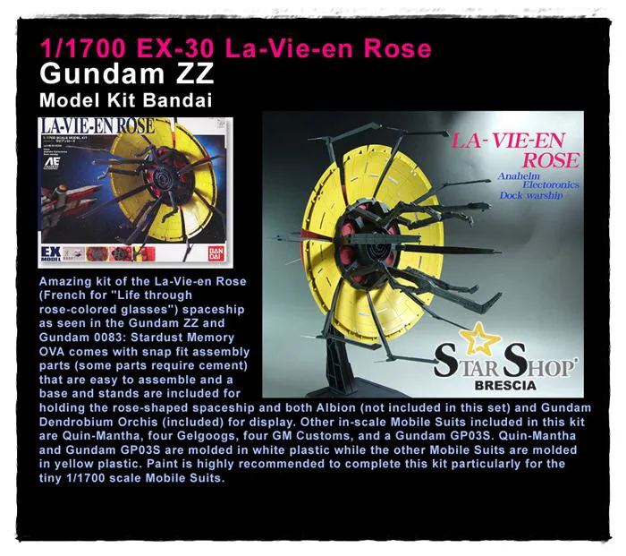 GUNDAM - 1/1700 EX-30 La-Vie-en Rose Model Kit