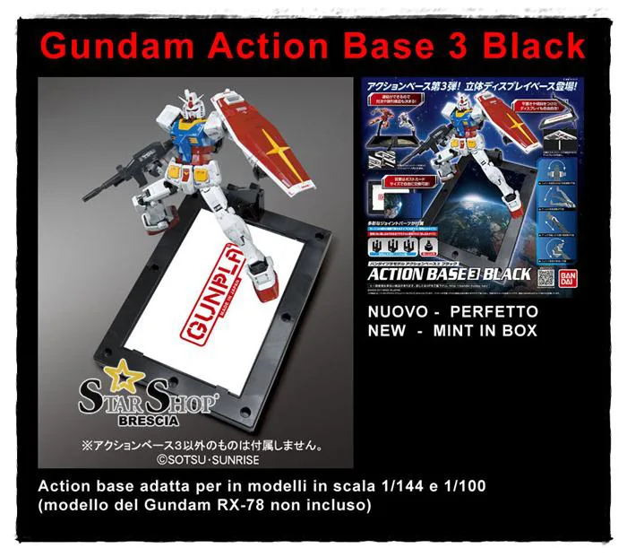 GUNDAM ACTION BASE - 3 Black - Model Kit