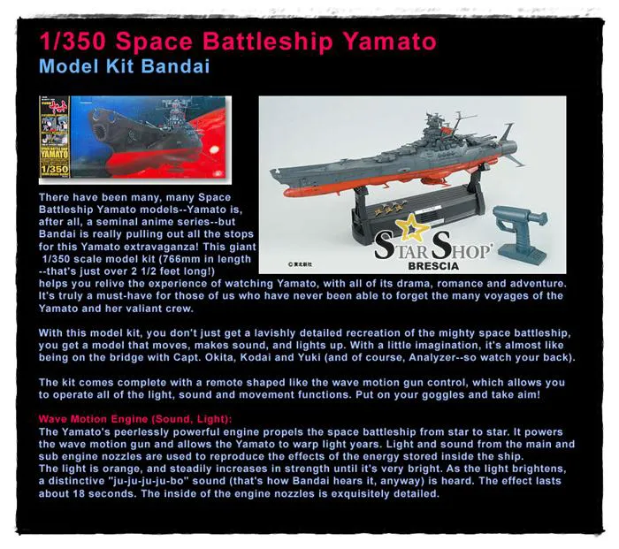 YAMATO STAR BLAZERS - 1/350 Space Battleship Yamato Model Kit
