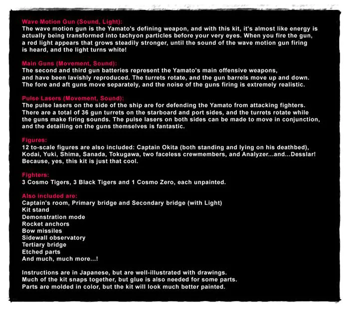 YAMATO STAR BLAZERS - 1/350 Space Battleship Yamato Model Kit