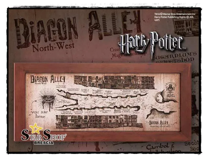 HARRY POTTER - Diagon Alley Map 50x25cm