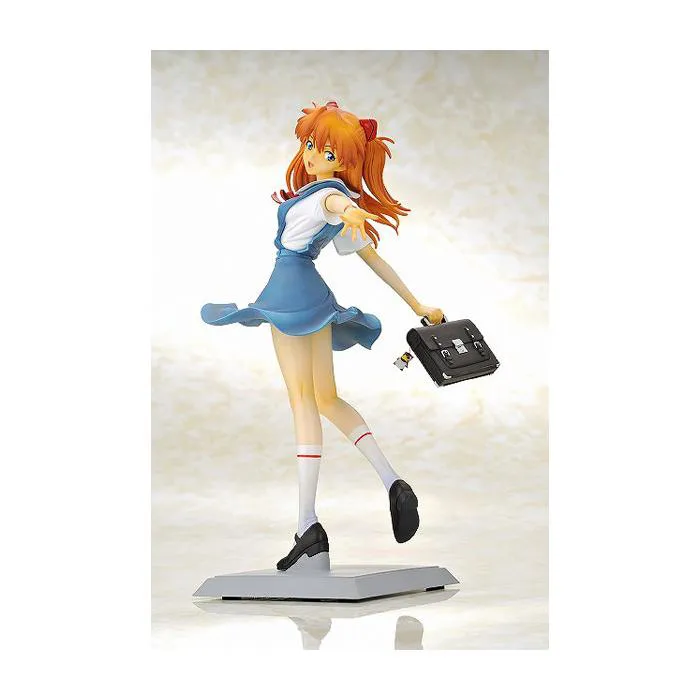 EVANGELION - Asuka School Uniform Ver. 1/6 Completed Coldcast Statue