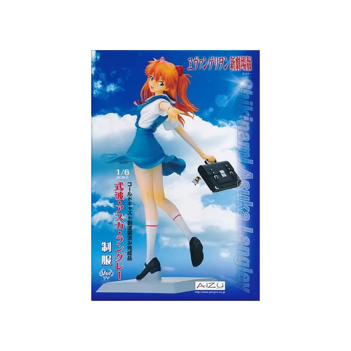 EVANGELION - Asuka School Uniform Ver. 1/6 Completed Coldcast Statue
