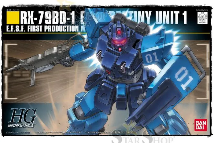 GUNDAM - 1/144 RX-79BD-1 Blue Destiny Unit 1 Model Kit HGUC # 080