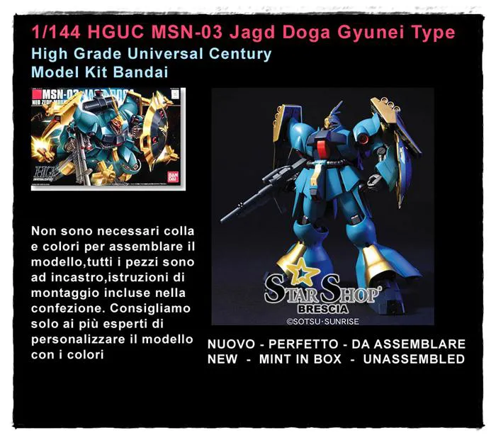 GUNDAM - 1/144 MSN-03 Jagd Doga Gunneys Guss Use Model Kit HGUC # 083