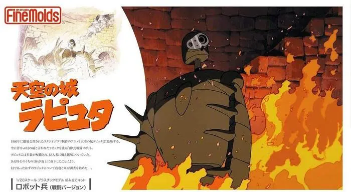 LAPUTA - Robot Soldier Battle Ver. 1/20 Model Kit