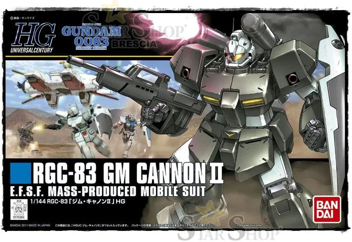 GUNDAM - 1/144 RGC-83 GM Cannon II Model Kit HGUC # 125