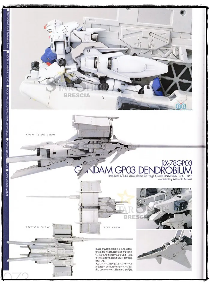 GUNDAM - 1/144 RX-78 GP03 Dendrobium Model Kit HGUC # 028