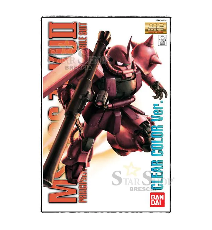GUNDAM - 1/100 MS-06S Char's Zaku II Ver. 2.0 Clear Color Expo Exclusive Master Grade Model Kit MG