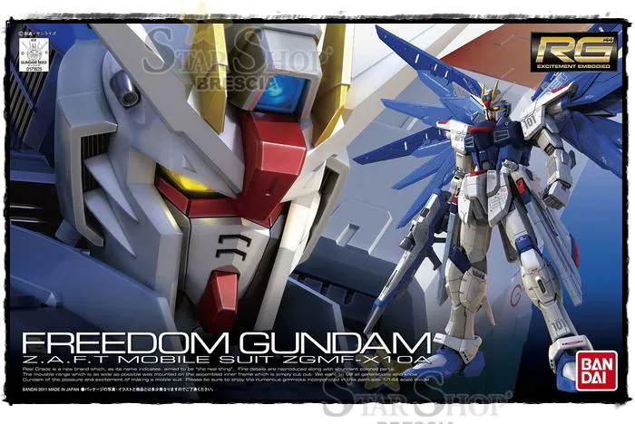 GUNDAM - 1/144 ZGMF-X10A Freedom Real Grade Model Kit RG # 05