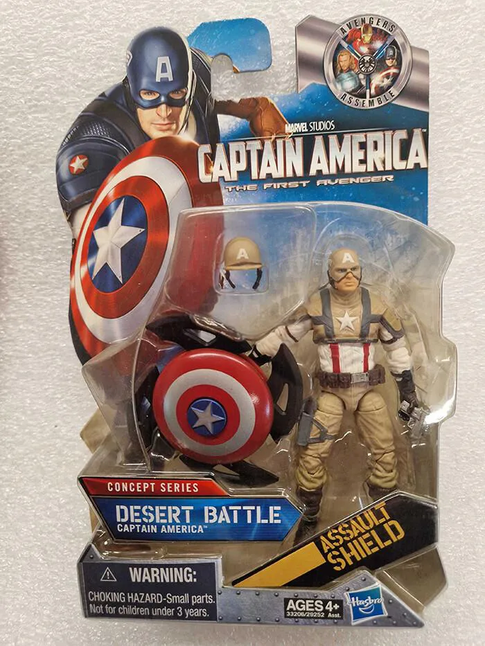 MARVEL - The First Avenger Concept Series Desert Battle Captain America Action Figure #16