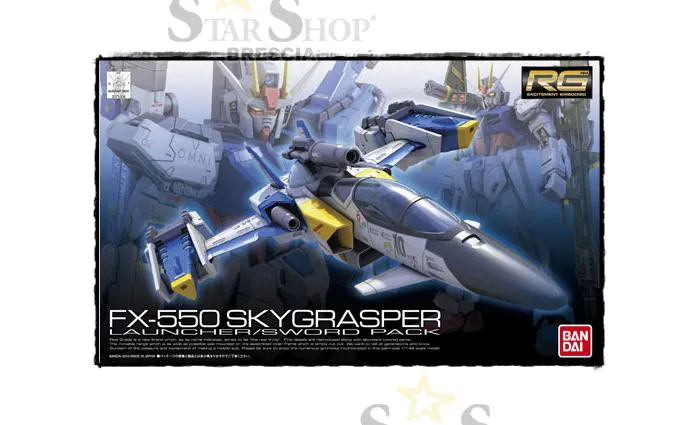 GUNDAM - 1/144 FX-550 Skygrasper Launcher/Sword Pack Real Grade Model Kit RG # 06