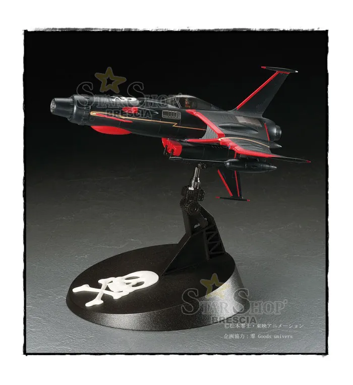 CAPITAN HARLOCK - Captain Harlock 1/72 Space Wolf SW-190 Herlock Custom Ltd Black Ver. Model Kit