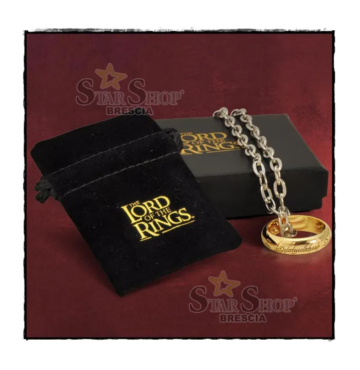 LORD OF THE RINGS - The One Ring - Unico Anello - Gold Plated