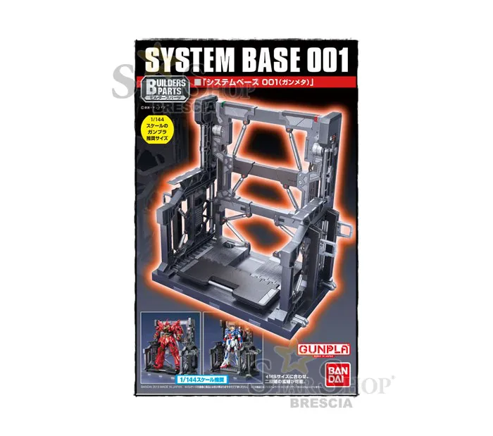 GUNDAM BUILDERS PARTS - 1/144 System Base 001 Gunmetal Model Kit