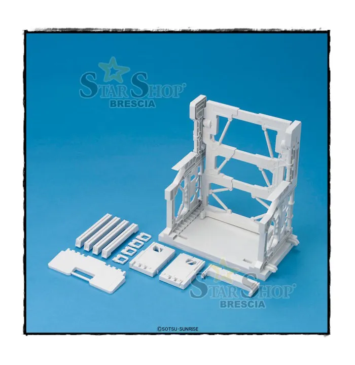 GUNDAM BUILDERS PARTS - 1/144 System Base 001 White Model Kit