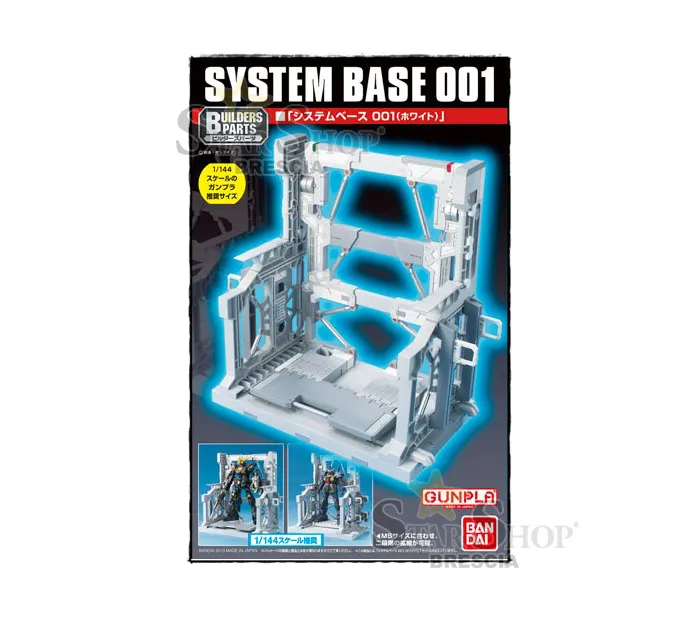 GUNDAM BUILDERS PARTS - 1/144 System Base 001 White Model Kit